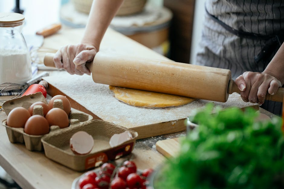 Fresh ingredients laid out for cooking a meal