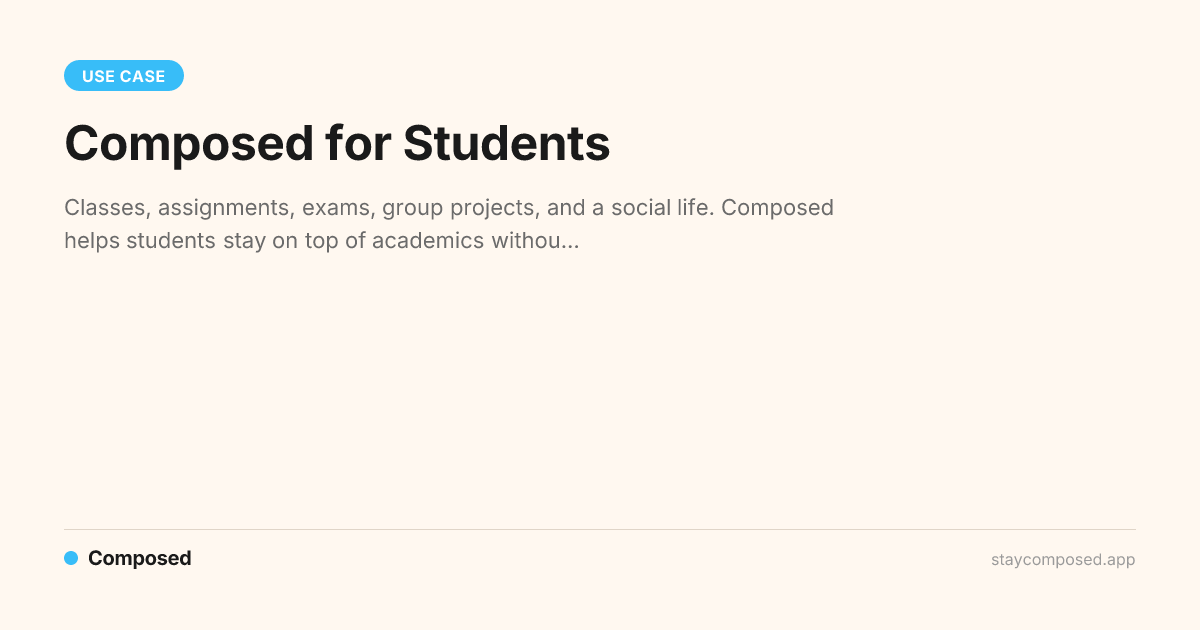 Composed for Students